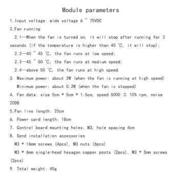 2020 New 1Set DC6-70V Cooling Fan Temperature Control Module Chassis Cooler 3Speed Adjust
2020 New 1Set DC6-70V Cooling Fan Temperature Control Module Chassis Cooler 3Speed Adjust