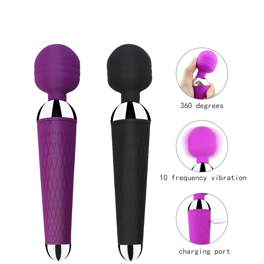 Magic-Wand-Vibromasseur à 20 vitesses pour femme adulte, jouet sexuel, stimulateur de clitoris, masseur de point G, AV, 7,0, nouveauté 4