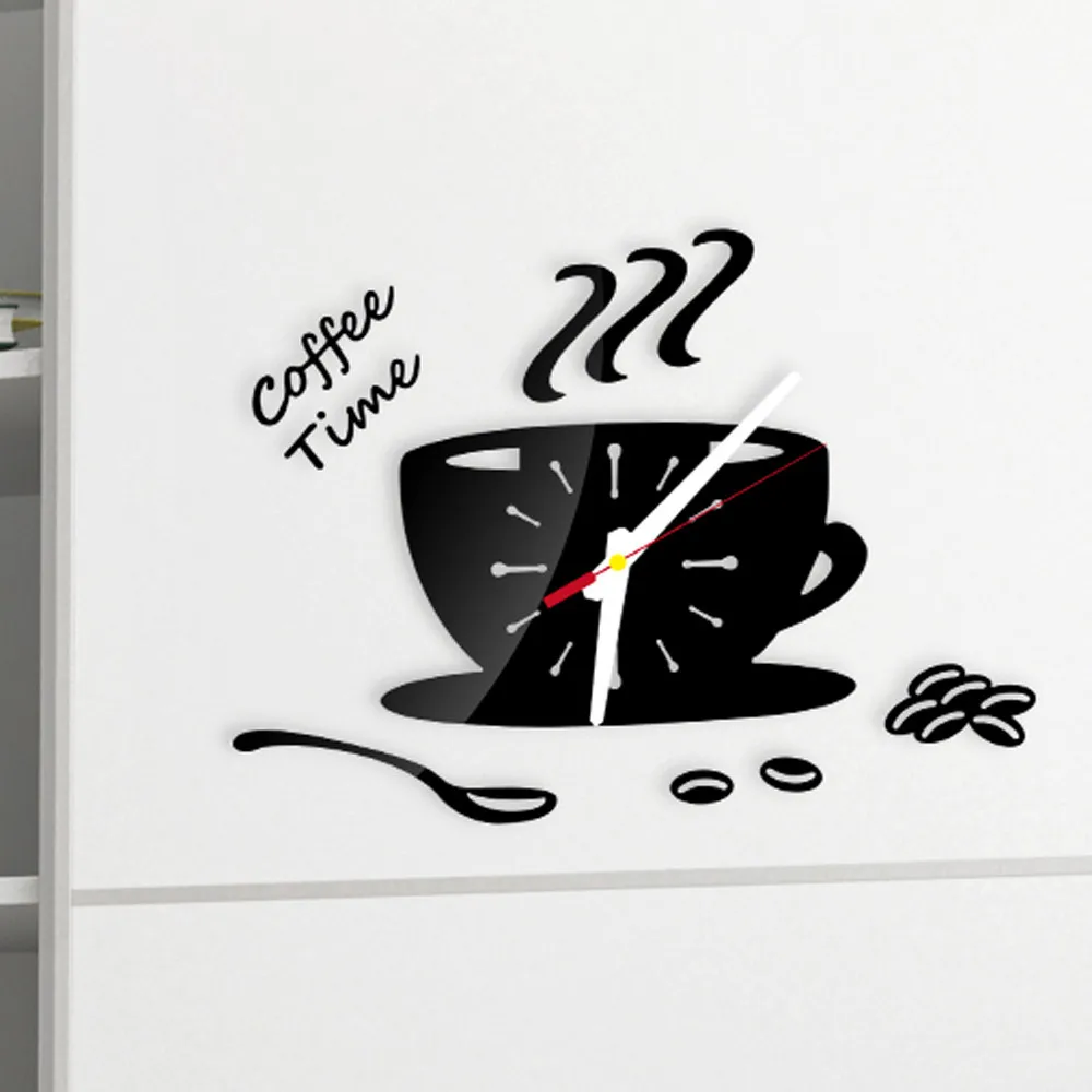 Clock Wall Sticker Decorative Coffee Shape Removable Diy Acrylic 3D Mirror wall clock mechanism for pendulum living room19JUL23
Clock Wall Sticker Decorative Coffee Shape Removable Diy Acrylic 3D Mirror wall clock mechanism for pendulum living room19JUL23