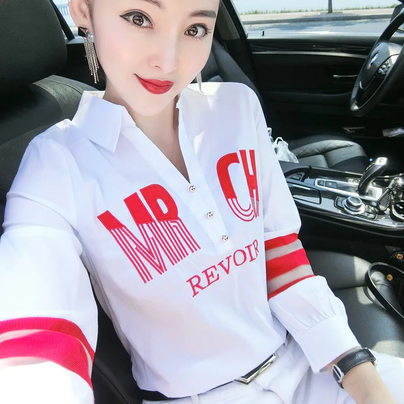 Photo Shoot #2019 Autumn Clothing New Style Fashion Printed Shirt Three-quarter-length Sleeve Base Shirt Slim Fit Tops a Grant f 
Photo Shoot #2019 Autumn Clothing New Style Fashion Printed Shirt Three-quarter-length Sleeve Base Shirt Slim Fit Tops a Grant f