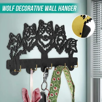 Wildlife Wolf Decorative Coat Keys Bags Wall Hanger Storage Hooks Home Kitchen Bathroom Wooden Animal Organizer Hanging Rack
Wildlife Wolf Decorative Coat Keys Bags Wall Hanger Storage Hooks Home Kitchen Bathroom Wooden Animal Organizer Hanging Rack