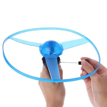 LED Flashing Plastic Pull String Flying Saucer Propeller Toy Disc Helicopter New L4MC
LED Flashing Plastic Pull String Flying Saucer Propeller Toy Disc Helicopter New L4MC