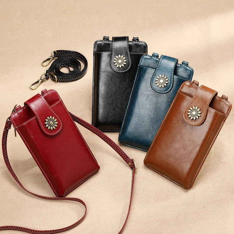 Women's Crossbody Mini Messenger Bags Genuine Leather Shoulder Bag Mobile Phone Bag Halter Portable Zipper Money Coin Purse
Women's Crossbody Mini Messenger Bags Genuine Leather Shoulder Bag Mobile Phone Bag Halter Portable Zipper Money Coin Purse