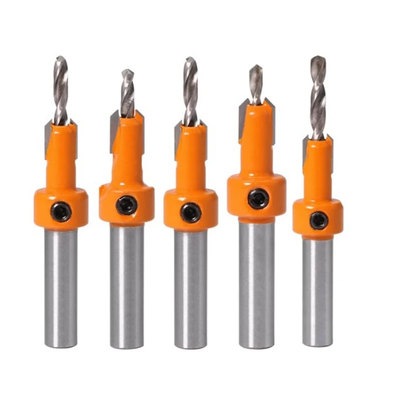 5Pcs Wood Hole Drill Bit,8MM Shank Countersink Drill Bit Router Bit,Wood Working Counter Sink Drill Bit Set Screw Cutter
5Pcs Wood Hole Drill Bit,8MM Shank Countersink Drill Bit Router Bit,Wood Working Counter Sink Drill Bit Set Screw Cutter