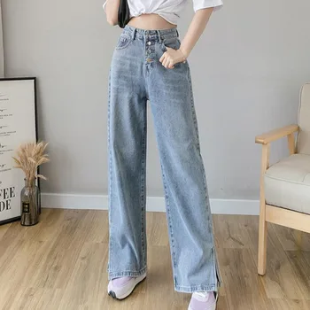 Woman Jeans High Waist Clothes Wide Leg Denim Clothing Streetwear Vintage Quality 2020 Summer Fashion Harajuku loose Pants
Woman Jeans High Waist Clothes Wide Leg Denim Clothing Streetwear Vintage Quality 2020 Summer Fashion Harajuku loose Pants