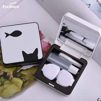 Cat and Fish Lens Case with Stick Mirror Set Contact Lens Partner Container Storage Holder
Cat and Fish Lens Case with Stick Mirror Set Contact Lens Partner Container Storage Holder