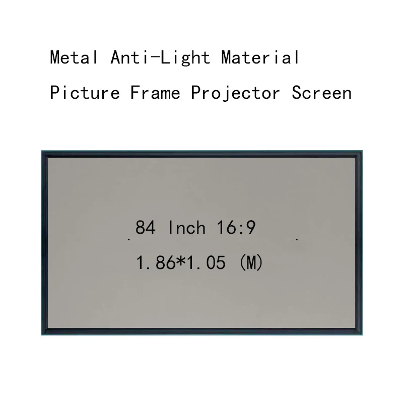 Thinyou Projection Screens 1 CM frame 84 inch 16:9 Wall Mounted Picture frame Metal Anti-Light Material HD projector screen
Thinyou Projection Screens 1 CM frame 84 inch 16:9 Wall Mounted Picture frame Metal Anti-Light Material HD projector screen