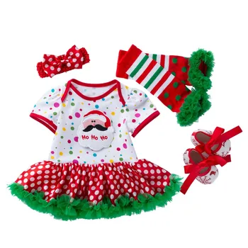 Christmas 4PCS Toddler Baby Girls Santa Printing Romper Skirt Outfits Set Christmas Clothes for baby red & geen
Christmas 4PCS Toddler Baby Girls Santa Printing Romper Skirt Outfits Set Christmas Clothes for baby red & geen