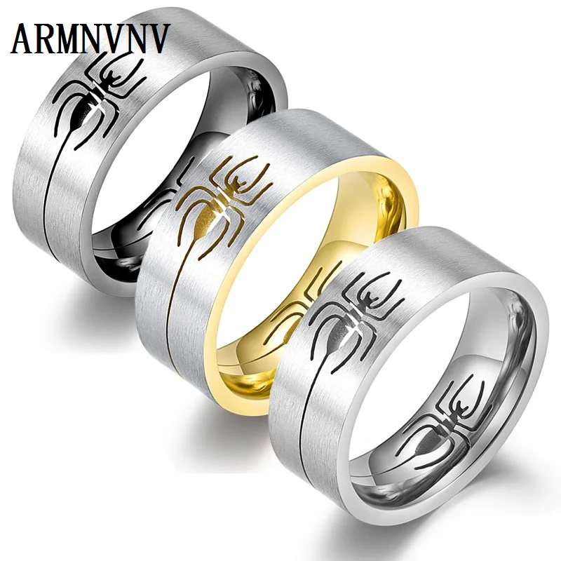Gold&Silver&Black 316L Stainless Steel Spider Animal Design Biker Rings Personality Spider Hollow out Men Ring Thumb Ring
Gold&Silver&Black 316L Stainless Steel Spider Animal Design Biker Rings Personality Spider Hollow out Men Ring Thumb Ring