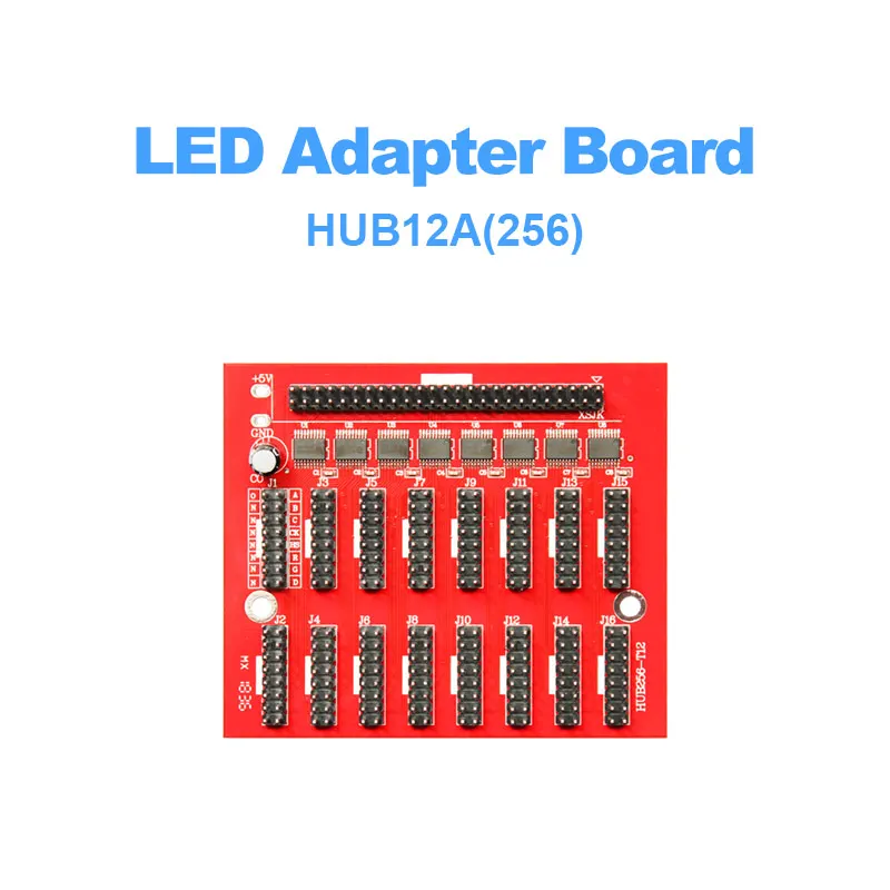 HD HUB12-16 adapter card 16*HUB12 Support Single & Dual color LED display module Only support HUIDU card
HD HUB12-16 adapter card 16*HUB12 Support Single & Dual color LED display module Only support HUIDU card