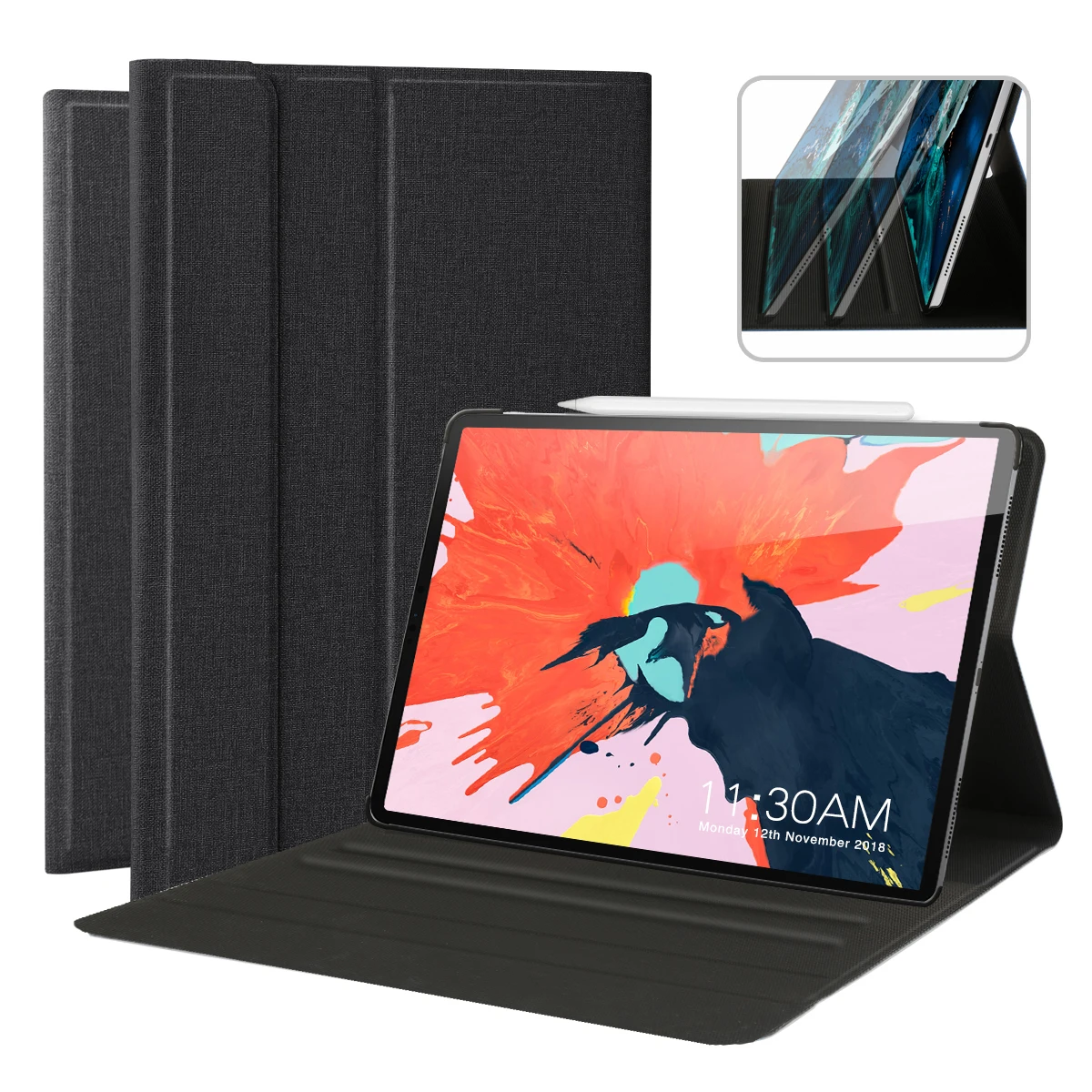 Protective Case for iPad Pro 11 inch 2018 Black/Bule Color Auto Sleep Awake Honeycomb texture Magnetic Case Cover
Protective Case for iPad Pro 11 inch 2018 Black/Bule Color Auto Sleep Awake Honeycomb texture Magnetic Case Cover