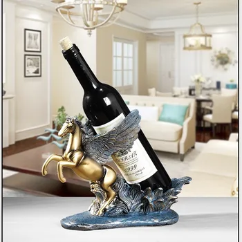 Modern Simple Creative Horse Wine Rack Art Sculpture Animal Pegasus Figurine Resin Crafts Desktop Decorations For Home R3629
Modern Simple Creative Horse Wine Rack Art Sculpture Animal Pegasus Figurine Resin Crafts Desktop Decorations For Home R3629