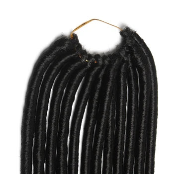 SOKU 1-7Pcs/Lot 14 Inch Pure Black Color Faux Locs Synthetic Fashion Braiding Hair Crochet Braiding Hair Extensions For Women
SOKU 1-7Pcs/Lot 14 Inch Pure Black Color Faux Locs Synthetic Fashion Braiding Hair Crochet Braiding Hair Extensions For Women