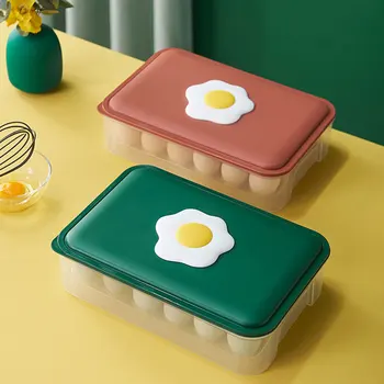 1Pc Kitchen Egg Storage Box Fridge Storage Case With Lid Egg Holder Tray Fresh Keeping Box Kitchen Organizer
1Pc Kitchen Egg Storage Box Fridge Storage Case With Lid Egg Holder Tray Fresh Keeping Box Kitchen Organizer