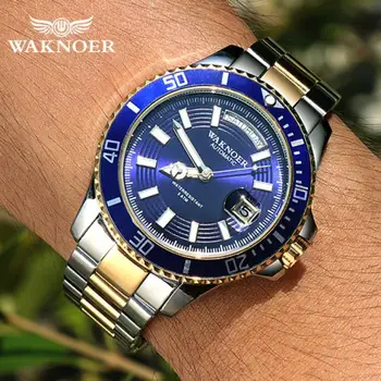 Montre Homme WAKNOER Automatic Watch Men Luxury Design watches Waterproof Luminous Calendar Auto Date Wristwatch Clock Relogio
Montre Homme WAKNOER Automatic Watch Men Luxury Design watches Waterproof Luminous Calendar Auto Date Wristwatch Clock Relogio