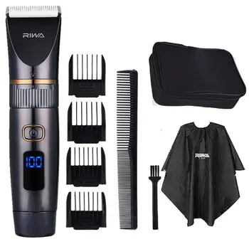 RIWA Rechargeable Hair Clippe Professional Washable Hair Trimmer Titanium Ceramic Blade LCD Display Hair Cutting Machine RE-6501
RIWA Rechargeable Hair Clippe Professional Washable Hair Trimmer Titanium Ceramic Blade LCD Display Hair Cutting Machine RE-6501