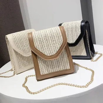 1 PC Women Mini Mobile Phone Shoulder Bag Woven Chain Buckle Crossbody Messenger Bag PU Leather Shoulder Bag Dropship New
1 PC Women Mini Mobile Phone Shoulder Bag Woven Chain Buckle Crossbody Messenger Bag PU Leather Shoulder Bag Dropship New