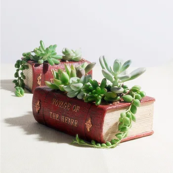 Retro Flowerpot Book Succulent Plants Pots Resin Flower Pot Home Garden Desktop Decorative Bonsai cactus Planter maceta 
Retro Flowerpot Book Succulent Plants Pots Resin Flower Pot Home Garden Desktop Decorative Bonsai cactus Planter maceta