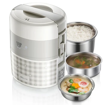 220V Electric Heating Lunch Box 3 Layers With Stainless Steel Inner Multi Rice Cooker 2L Heating Pot Portable Cooker EU/AU/UK
220V Electric Heating Lunch Box 3 Layers With Stainless Steel Inner Multi Rice Cooker 2L Heating Pot Portable Cooker EU/AU/UK