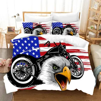 JUSTCHIC USA Eagle Flag Printing 3D Quilt Cover Pillowcase (no bed sheet) Bedding Set US Twin Full Queen King Size
JUSTCHIC USA Eagle Flag Printing 3D Quilt Cover Pillowcase (no bed sheet) Bedding Set US Twin Full Queen King Size