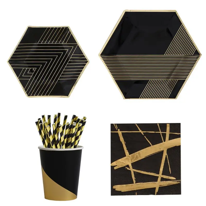69pcs Hot stamping style hexagon Disposable Dinnerware Set Service for 8 Guest Holiday Christmas party X4YD
69pcs Hot stamping style hexagon Disposable Dinnerware Set Service for 8 Guest Holiday Christmas party X4YD