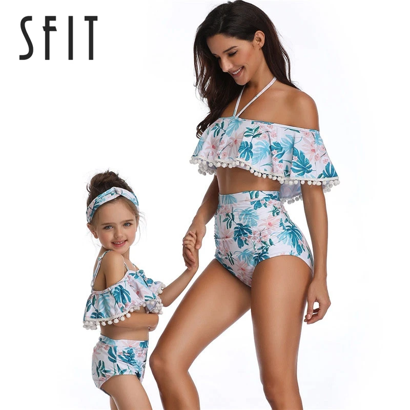 Sfit New Sexy Spaghetti Strap Ruffled Parent-child Bikini Suit Print Beach Bathing Swimsuit Sexy Bikini Mother And Girls Biquine
Sfit New Sexy Spaghetti Strap Ruffled Parent-child Bikini Suit Print Beach Bathing Swimsuit Sexy Bikini Mother And Girls Biquine