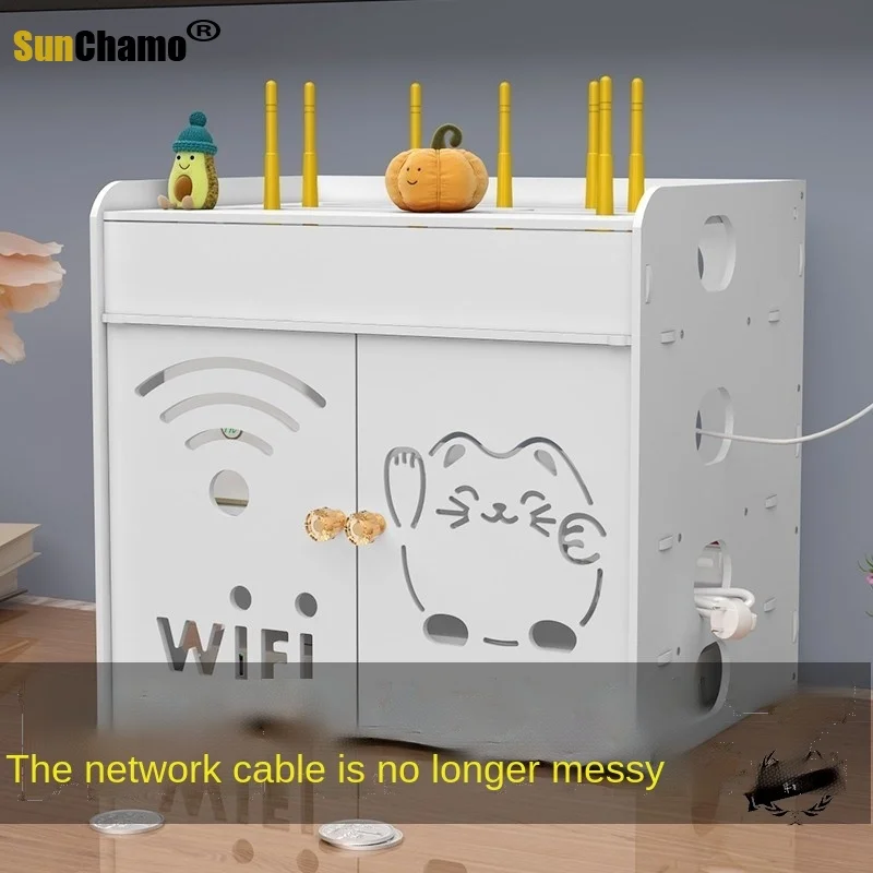 Wireless Network Storage Box Router Rack Landing Bedroom Broadband Network Box Decoration Living Room
Wireless Network Storage Box Router Rack Landing Bedroom Broadband Network Box Decoration Living Room