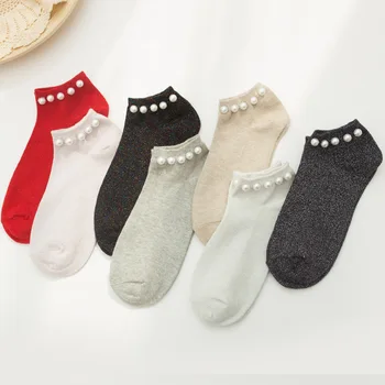 Silver Silk Pearl Socks Thin Crystal Socks Warm feet 1pair 2019 Summer Fashion Female Socks Womens Ladies Crystal Short Socks
Silver Silk Pearl Socks Thin Crystal Socks Warm feet 1pair 2019 Summer Fashion Female Socks Womens Ladies Crystal Short Socks