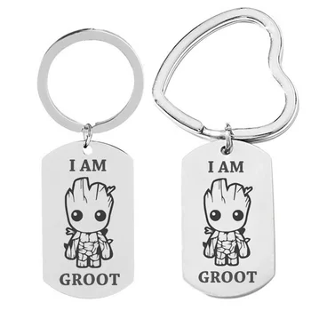 2020 Fashion Tree Man Grootted Titanium Steel Keychain Guardian Galaxy Baby Tree Man Keychain Anime Peripheral Jewelry
2020 Fashion Tree Man Grootted Titanium Steel Keychain Guardian Galaxy Baby Tree Man Keychain Anime Peripheral Jewelry