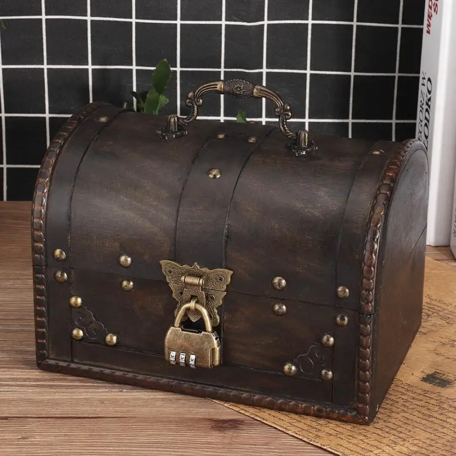 Vintage Wooden Jewelry Box Container Rings Earrings Necklaces Bracelets Storage Holder with Code Lock Jewellery Case Organizer
Vintage Wooden Jewelry Box Container Rings Earrings Necklaces Bracelets Storage Holder with Code Lock Jewellery Case Organizer