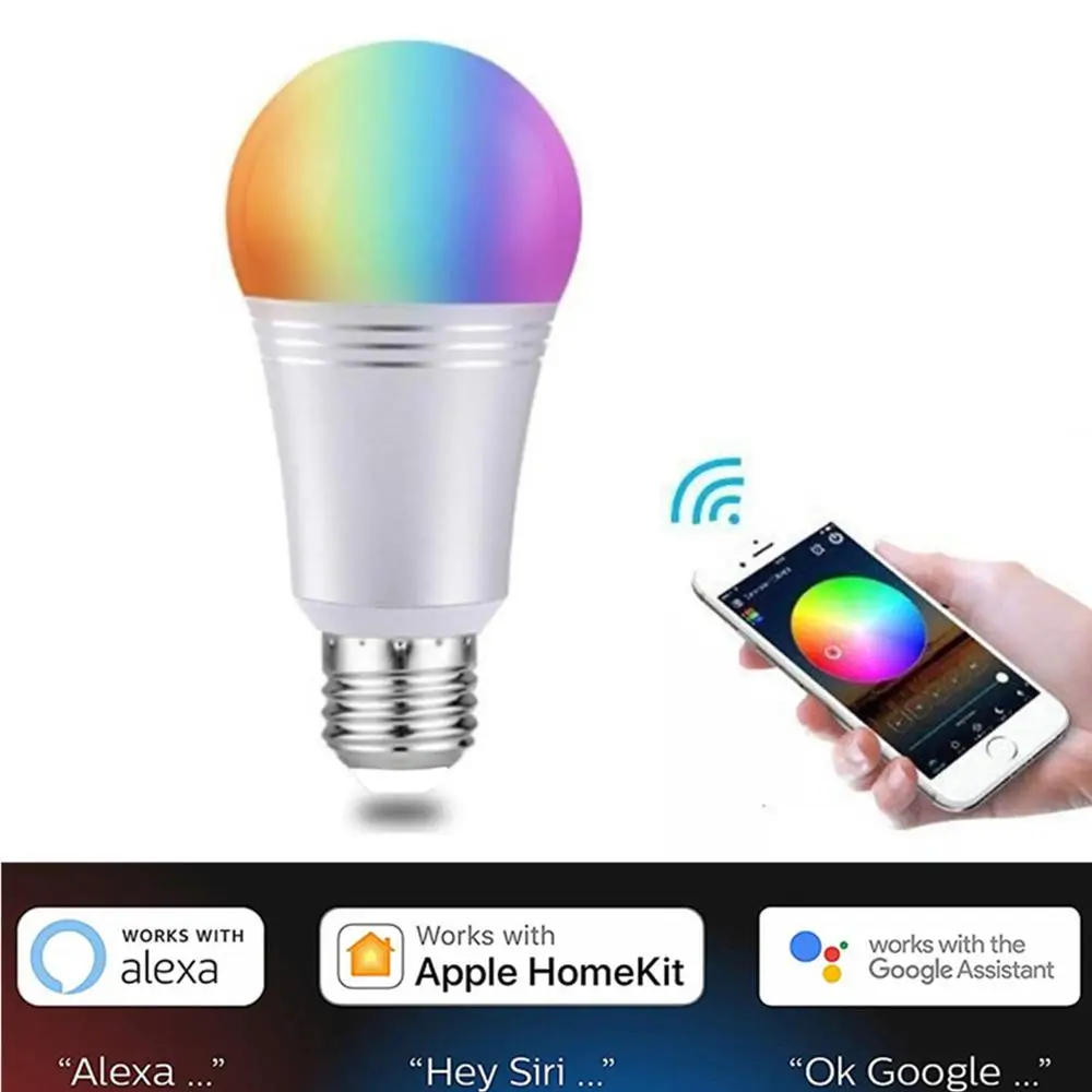 4pcs WiFi Smart Light Bulb E27 LED RGB Lamp Remote Control +voice control Indoor Home Decor Bulb Work with Alexa/Google Home
4pcs WiFi Smart Light Bulb E27 LED RGB Lamp Remote Control +voice control Indoor Home Decor Bulb Work with Alexa/Google Home
