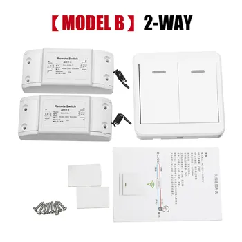 1pcs Wireless Smart Lamp Light Wall Switch ON/OFF Remote Control 2 Ways With Receiver Support Dropshipping
1pcs Wireless Smart Lamp Light Wall Switch ON/OFF Remote Control 2 Ways With Receiver Support Dropshipping
