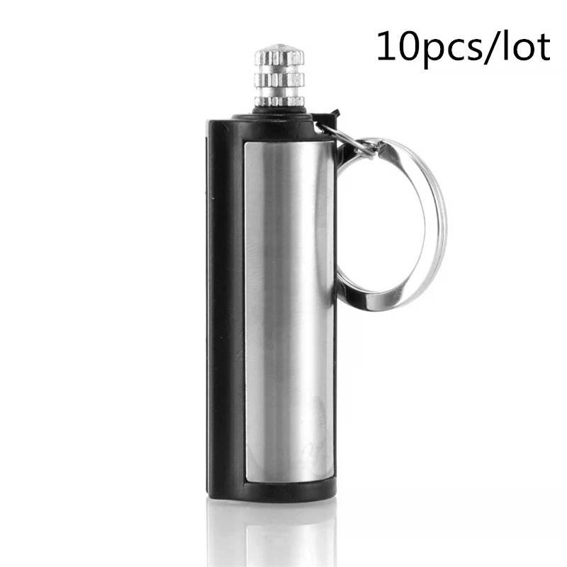 10pcs Outdoor Survival Tool Flint Fire Starter Matches Keychain Portable Thousands of times Key Chain Lighter Kit NO OIL
10pcs Outdoor Survival Tool Flint Fire Starter Matches Keychain Portable Thousands of times Key Chain Lighter Kit NO OIL