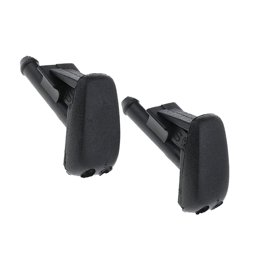 2x Black Windshield Wiper Water Jet Spray Washer Nozzle for BMW E90 E60 E46 2x Black Windshield Wiper Water Jet Spray Washer Nozzle for BMW E90 E60 E46