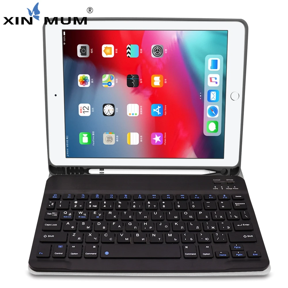 Russian Bluetooth Keyboard For iPad Air 3 iPad Pro 10.5 inch and Cloth Grain PU Leather Tablet Case Detachable Keyboard Pen Slot
Russian Bluetooth Keyboard For iPad Air 3 iPad Pro 10.5 inch and Cloth Grain PU Leather Tablet Case Detachable Keyboard Pen Slot