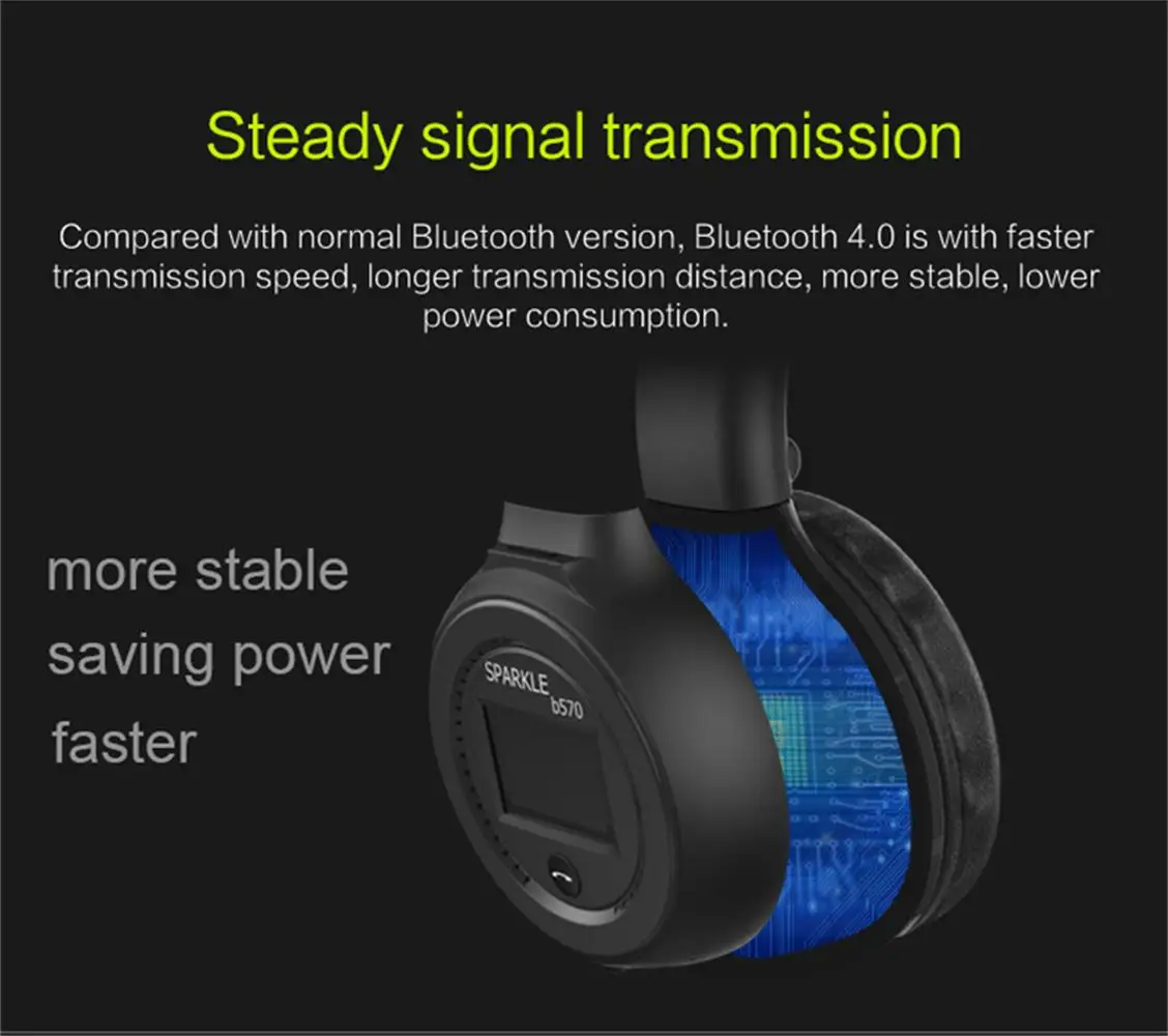 Wireless Headset Sparkle B570 Headphones Price Fone Zealot B570