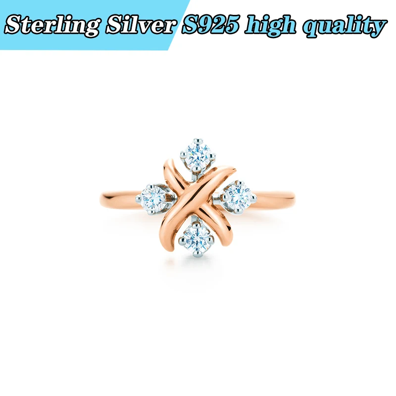 

TIFF original 1:1 high quality ring is suitable for gift to girlfriend Charm Sterling Silver S925 couple ring