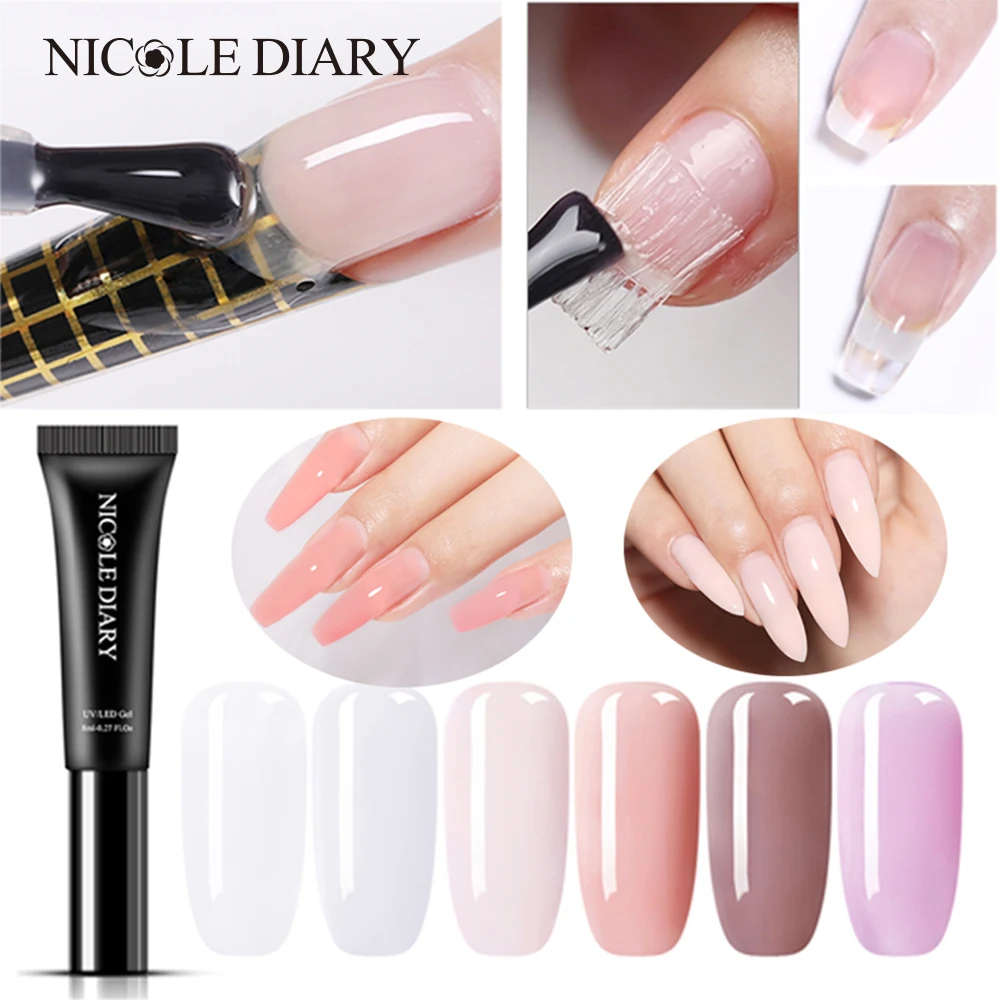 NICOLE DIARY Acrylic Poly Extension Gel Quick Building Gel Polish Clear Pink Nail Tips Builder UV Gel Nail Art Soak Off Gel
NICOLE DIARY Acrylic Poly Extension Gel Quick Building Gel Polish Clear Pink Nail Tips Builder UV Gel Nail Art Soak Off Gel