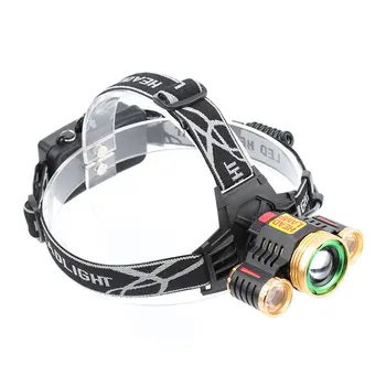 3T6 Strong Light Headlight Three Head Dimming Fishing LED Zoom Aluminum Alloy ABS Camping Patrol Teaching Hunting
3T6 Strong Light Headlight Three Head Dimming Fishing LED Zoom Aluminum Alloy ABS Camping Patrol Teaching Hunting