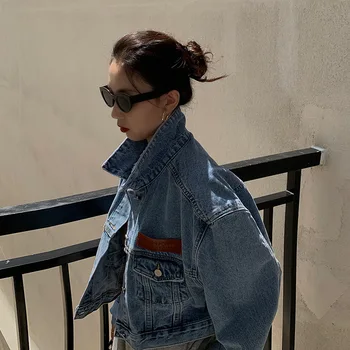 Autumn Long-sleeved Upper Garment 2020 nian New Style Spring and Autumn Fashion Loose Korean-style BF Versatile Jeans Coat F
Autumn Long-sleeved Upper Garment 2020 nian New Style Spring and Autumn Fashion Loose Korean-style BF Versatile Jeans Coat F