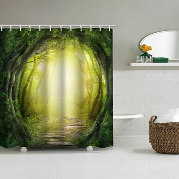 Tree-shaded tree hole shower curtain printing waterproof bathroom partition curtain bathroom curtain hanging curtain
Tree-shaded tree hole shower curtain printing waterproof bathroom partition curtain bathroom curtain hanging curtain