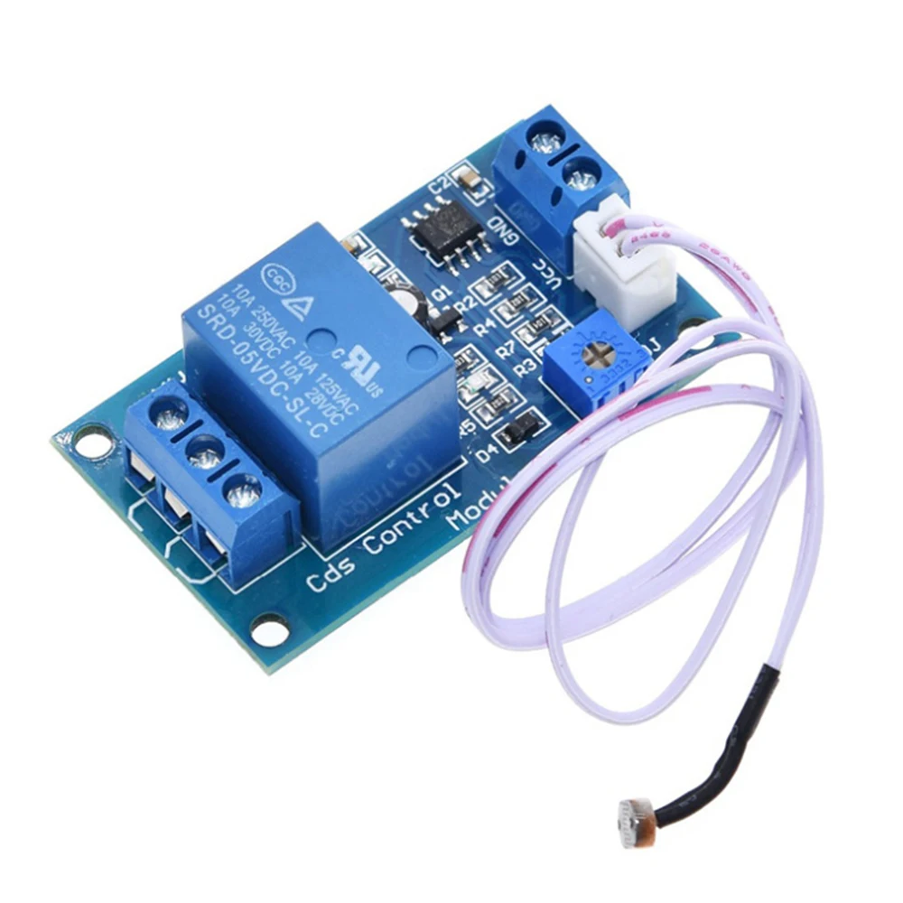 XH-M131 DC 5V / 12V Light Control Switch Photoresistor Relay Module Detection Sensor 10A brightness Automatic Control Module
XH-M131 DC 5V / 12V Light Control Switch Photoresistor Relay Module Detection Sensor 10A brightness Automatic Control Module