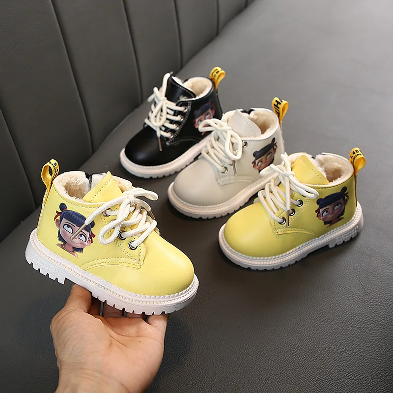 Trend Space малышей/детей младшего возраста детская обувь Теплые зимние ботинки с