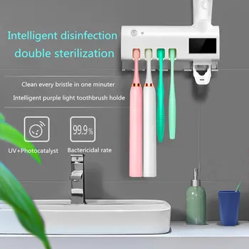 NEW Solar Charging Antibacteria Ultraviolet Toothbrush Holder Sterilizer Automatic Toothpaste Dispenser Squeezer FOR Bathroom
NEW Solar Charging Antibacteria Ultraviolet Toothbrush Holder Sterilizer Automatic Toothpaste Dispenser Squeezer FOR Bathroom