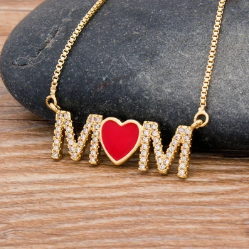 New Arrival Top Quality Copper Cubic Zirconia Heart Necklace Pendant For Mom Mama Long Snake Chain Jewelry Gift for Mother's Day
New Arrival Top Quality Copper Cubic Zirconia Heart Necklace Pendant For Mom Mama Long Snake Chain Jewelry Gift for Mother's Day