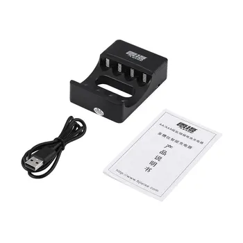 LEISE 4 Slots Smart USB Rechargeable Battery Charger with LED Indicator Charging for AA & AAA Ni-MH Batteries
LEISE 4 Slots Smart USB Rechargeable Battery Charger with LED Indicator Charging for AA & AAA Ni-MH Batteries