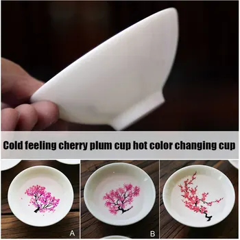 Cherry flower plum flower Sake Cup Water-stained Discoloration Cup Bowl Ceramic White Wine Peach Blossom CupJ @LS
Cherry flower plum flower Sake Cup Water-stained Discoloration Cup Bowl Ceramic White Wine Peach Blossom CupJ @LS