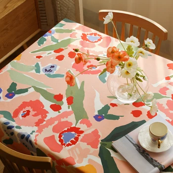 DUNXDECO Tablecloth Holiday Party Table Cover Fabric Fresh Simple Pink Flora Painting Art Coffee Store Desk Mat Home Textile
DUNXDECO Tablecloth Holiday Party Table Cover Fabric Fresh Simple Pink Flora Painting Art Coffee Store Desk Mat Home Textile