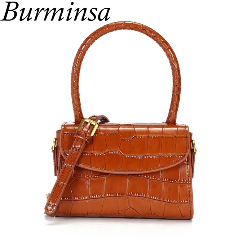 Burminsa Mini Crocodile Genuine Leather Bags Unique Design Women Shoulder Messenger Bags Ladies Evening Party Hand Bags 2020 NEW
Burminsa Mini Crocodile Genuine Leather Bags Unique Design Women Shoulder Messenger Bags Ladies Evening Party Hand Bags 2020 NEW