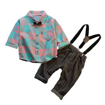 1-5 Years Plaid Shirt + Overalls Kindergarten Boys Outfits Formal Kids Clothes Boys Autumn
1-5 Years Plaid Shirt + Overalls Kindergarten Boys Outfits Formal Kids Clothes Boys Autumn